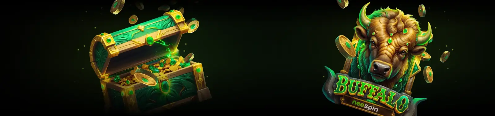 Neospin Casino homepage promo slider showing 300% up to €7,000 welcome pack and 300 free spins across four deposits